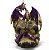 Dragão Caveira Crânio 20cm Decorativo Enfeite Dragão Com Led - Imagem 3