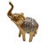 Elefante da Alegria e Prosperidade Dourado Brilhante 12 cm - Imagem 1