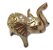 Elefante da Alegria e Prosperidade Dourado Cobre 10 cm - Imagem 3