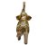 Elefante da Alegria e Prosperidade Dourado Cobre 10 cm - Imagem 4