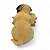 Enfeite Cachorrinho Pug Detalhado com Placa Felicidade 14 cm - Imagem 3