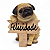 Enfeite Cachorrinho Pug Detalhado com Placa Felicidade 14 cm - Imagem 1