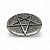 Enfeite de Porta Pentáculo Para Altar Wicca Niquel 8 cm - Imagem 3