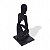 Enfeite de Resina Delicado Com Pedras Brilhante Preto 13cm - Imagem 3