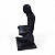 Enfeite de resina Reflexão Com Pedras Brilhantes Preto 13 cm - Imagem 3