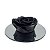 Enfeite Detalhado Rosa Preta com Espelho decorativo 4cm - Imagem 1