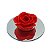 Enfeite Detalhado Rosa Vermelha com Espelho decorativo 4cm - Imagem 1