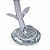 Enfeite Flor Azul Caule de Cristal Enfeite Decoração 11 cm - Imagem 3