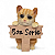 Enfeite Gato Laranja Placa de Boa Sorte em Resina 14 cm - Imagem 1