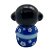 Enfeite Japonesa Kokeshi Azul Afasta maus espiritos Cerâmica - Imagem 3