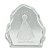 Enfeite Transparente de Vidro Nossa Senhora Aparecida 8 cm - Imagem 1