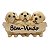 Enfeite Trio de Cachorro Golden Placa Bem Vindo Resina 10 cm - Imagem 2