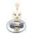 Enfeite Yoga Decorativa Orando com Bandeja Espelhada 12 cm - Imagem 1