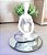 Enfeite Yoga Decorativa Refletindo Bandeja Espelhada 12 cm - Imagem 2