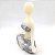 Enfeite Yoga Resina Estatua Decorativa Meditando Cinza 12 cm - Imagem 2