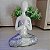 Enfeite Yoga Resina Estatua Decorativa Orando Cinza 12 cm - Imagem 4