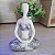 Enfeite Yoga Resina Estatua Decorativa Refletindo Cinza 12cm - Imagem 4