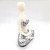 Enfeite Yoga Resina Estatua Decorativa Refletindo Cinza 12cm - Imagem 3