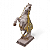 Estátua Cavalo Branco e Dourado Força Espiritual Total 24 cm - Imagem 2