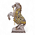 Estátua Cavalo Branco e Dourado Força Espiritual Total 24 cm - Imagem 1