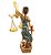 Estátua Dama Da Justiça Têmis Deusa 15 cm Símbolo Do Direito - Imagem 4