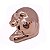 Estátua de Gato Espelhado Rose Cerâmica Deitadinho 5 cm - Imagem 2