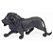 Estatua Enfeite de Resina Leão Preto Fosco 21cm - Imagem 4