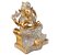 Estatua Enfeite Ganeshi Dourada com Brilho Detalhada 16 cm - Imagem 3
