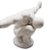 Estátua fisiculturista Vencedor Com Bandeja Branco 13cm - Imagem 4