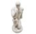 Estátua fisiculturista Vencedor Com Bandeja Branco 13cm - Imagem 4