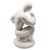Estátua fisiculturista Vencedor Com Bandeja Branco 13cm - Imagem 5