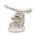 Estátua fisiculturista Vencedor Com Bandeja Branco 13cm - Imagem 2