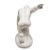 Estátua fisiculturista Vencedor Com Bandeja Branco 13cm - Imagem 5