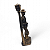 Estátua Imagem Zé Pilintra Poste Simples Preto Dourado 16 cm - Imagem 2