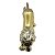 Estátua Leão Dourado Enfeite de Porcelana Espelhado 22 cm - Imagem 3