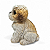 Estatueta Delicada Cachorrinho Shih tzu Sentado 14 cm - Imagem 2