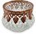 Castiçal Porta Velas Medieval em Vidro Vintage Rosê 6cm - Imagem 5