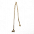 Colar Aquário Signo do Zodíaco Pingente Dourado 30 cm - Imagem 1
