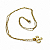 Colar Aries Signo do Zodíaco Pingente Dourado 30 cm - Imagem 2