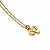 Colar Aries Signo do Zodíaco Pingente Dourado 30 cm - Imagem 3