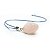 Colar com Pingente em Quartzo Rosa Natural Corrente 40 cm - Imagem 2