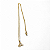 Colar Leão Signo do Zodíaco Pingente Dourado 30 cm - Imagem 1