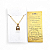Colar Libra Signo do Zodíaco Pingente Dourado 30 cm - Imagem 4