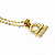 Colar Libra Signo do Zodíaco Pingente Dourado 30 cm - Imagem 3