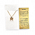 Colar Peixes Signo do Zodiaco Pingente Dourado 30 cm - Imagem 4