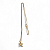 Colar Peixes Signo do Zodiaco Pingente Dourado 30 cm - Imagem 1