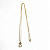 Colar Touro Signo do Zodíaco Pingente Dourado 30 cm - Imagem 1