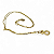 Colar Touro Signo do Zodíaco Pingente Dourado 30 cm - Imagem 2