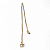 Colar Virgem Signos do Zodíaco Pingente Dourado 30 cm - Imagem 1