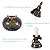 Abajur Turco Mosaico Metal Vidro Mesclado Bivolt 28 cm - Imagem 2
